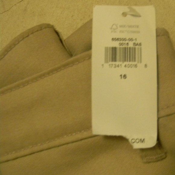 Old Navy Beige Khaki Boot Cut Adjustable Waist 16 Kids Pants - Picture 8 of 8